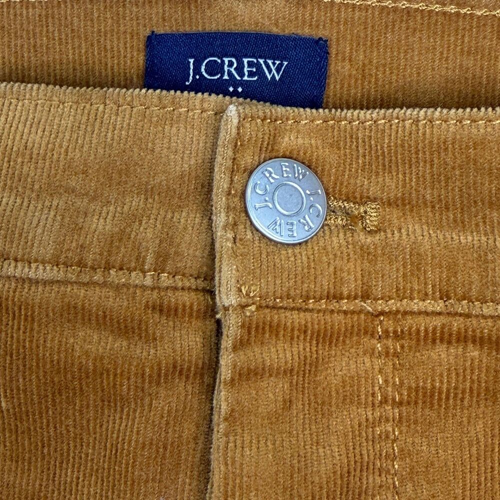 J Crew Corduroy Pants Womens 32x26 Brown Slim Straight Stretch Casual - Picture 9 of 11